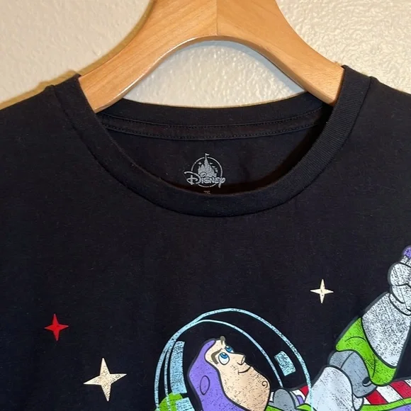 Disney Buzz Lightyear Black Vacation Plus Size Long Sleeve Shirt - Picture 2 of 10